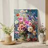 Framed Daisy-Paint By Numbers Acrylic Painting 30*40Cm With Color Box 5Ml（18Colors）