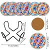 6pcs Mandala DIY Diamond Painting Waterproof Coasters