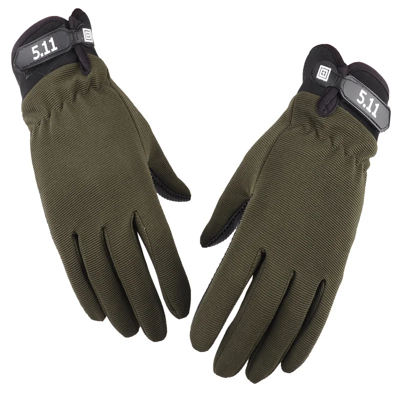 Men's tactical full-finger military fan training climbing fitness gloves non-slip wear-resistant outdoor cycling gloves / [viawink] /