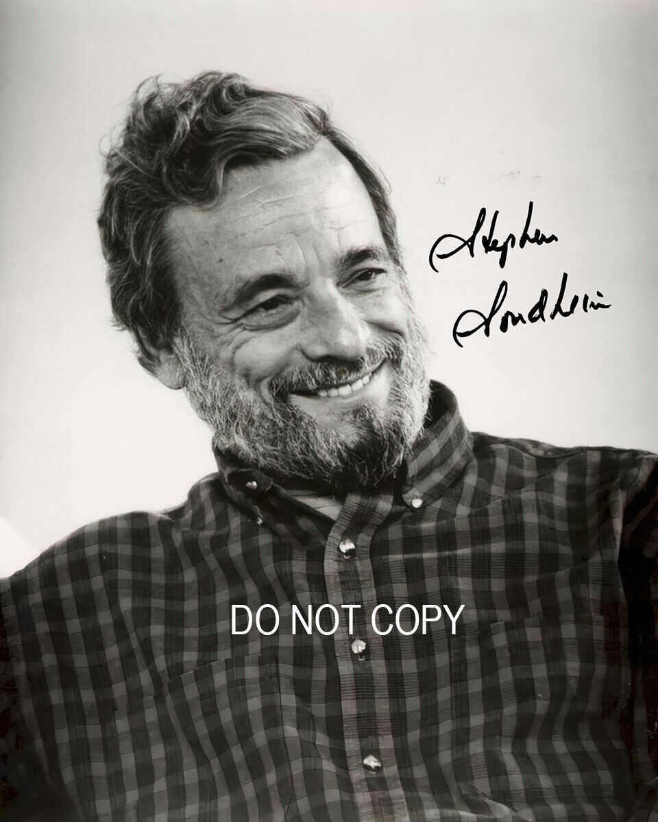 Stephen Sondheim - Autographed Signed 8x10 Photo Poster painting (American composer) Reprint