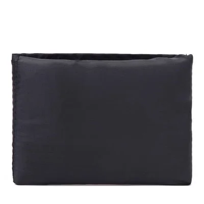2019 ECO black folding Polyester Reusable Tote Foldable Shopping Bag Women Men Package Buy vegetables traveling