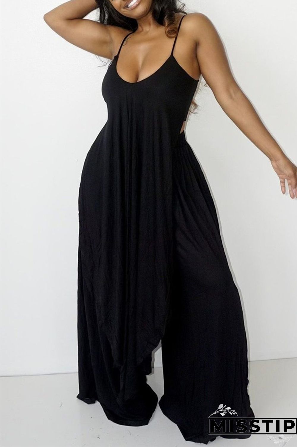 Orange Sexy Casual Solid Backless Asymmetrical Spaghetti Strap Sleeveless Two Pieces