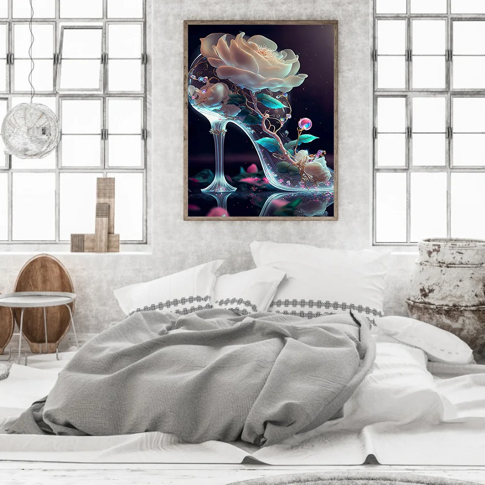 Full Round Diamond Painting 30*40cm - Dreamy Crystal High Heels