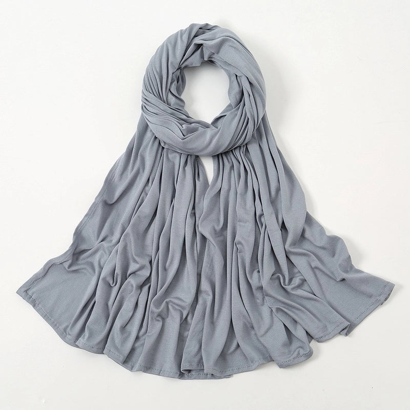 Hot New Solid Color Mercerized Cotton Jersey Scarf Soft Scarf Spot