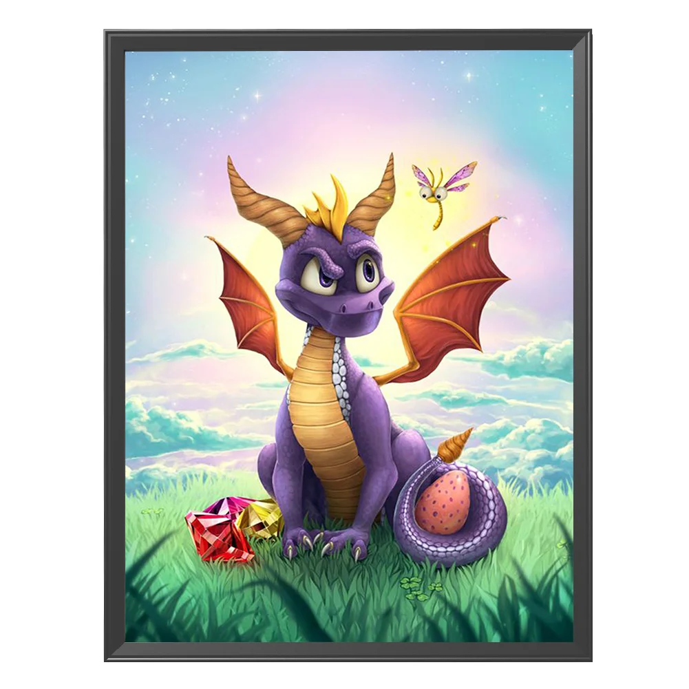 11ct Stamped Part Cross Stitch - Dragon(40*50cm)