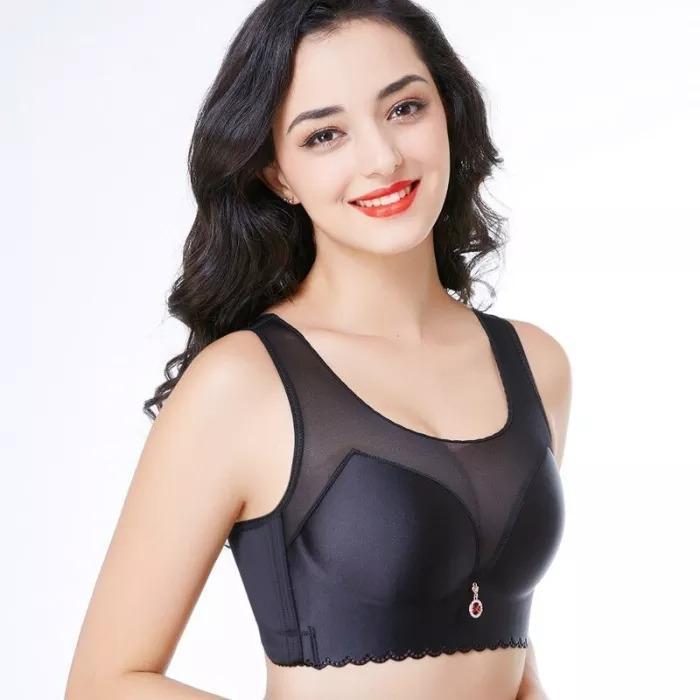  thdmladies Full Cup No Steel Ring Ultra-thin Yoga Sports Bra thedmladies