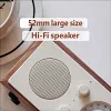 Retro walnut wood radio Bluetooth speaker