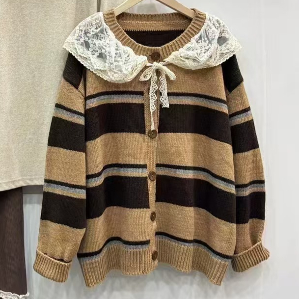 Chicfifth Sweater Women Winter Long Sleeve High Quality Autumn Vintage Top Knitted Cardigan