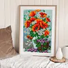 【Limited Stock Sale】Poppies-11CT Stamped 3 Strands Cross Stitch 40*55cm/15.75*21.65in tapestrymarket