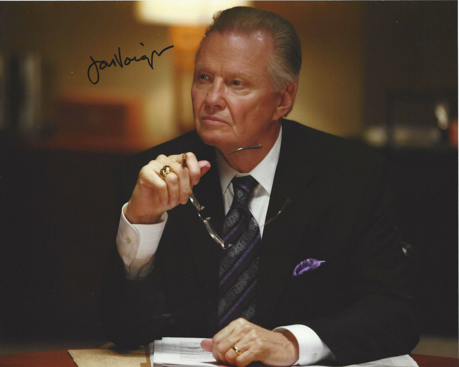 JON VOIGHT SIGNED AUTHENTIC 'NATIONAL TREASURE' 8X10 Photo Poster painting 2 COA ACTOR PROOF