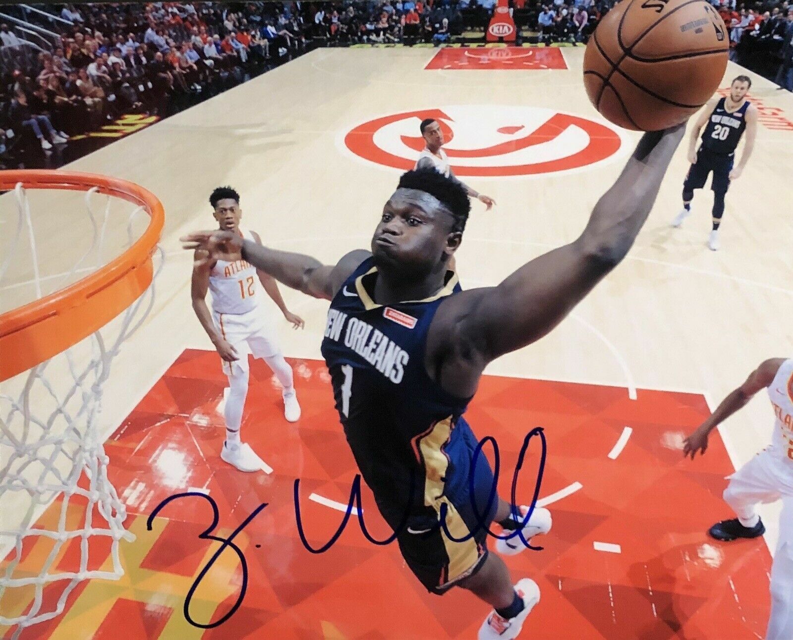 Zion Williamson Autographed Signed 8x10 Photo Poster painting ( Pelicans ) REPRINT