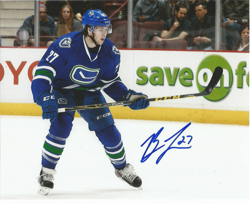 Vancouver Canucks Ben Hutton Autographed Signed 8x10 Photo Poster painting COA C