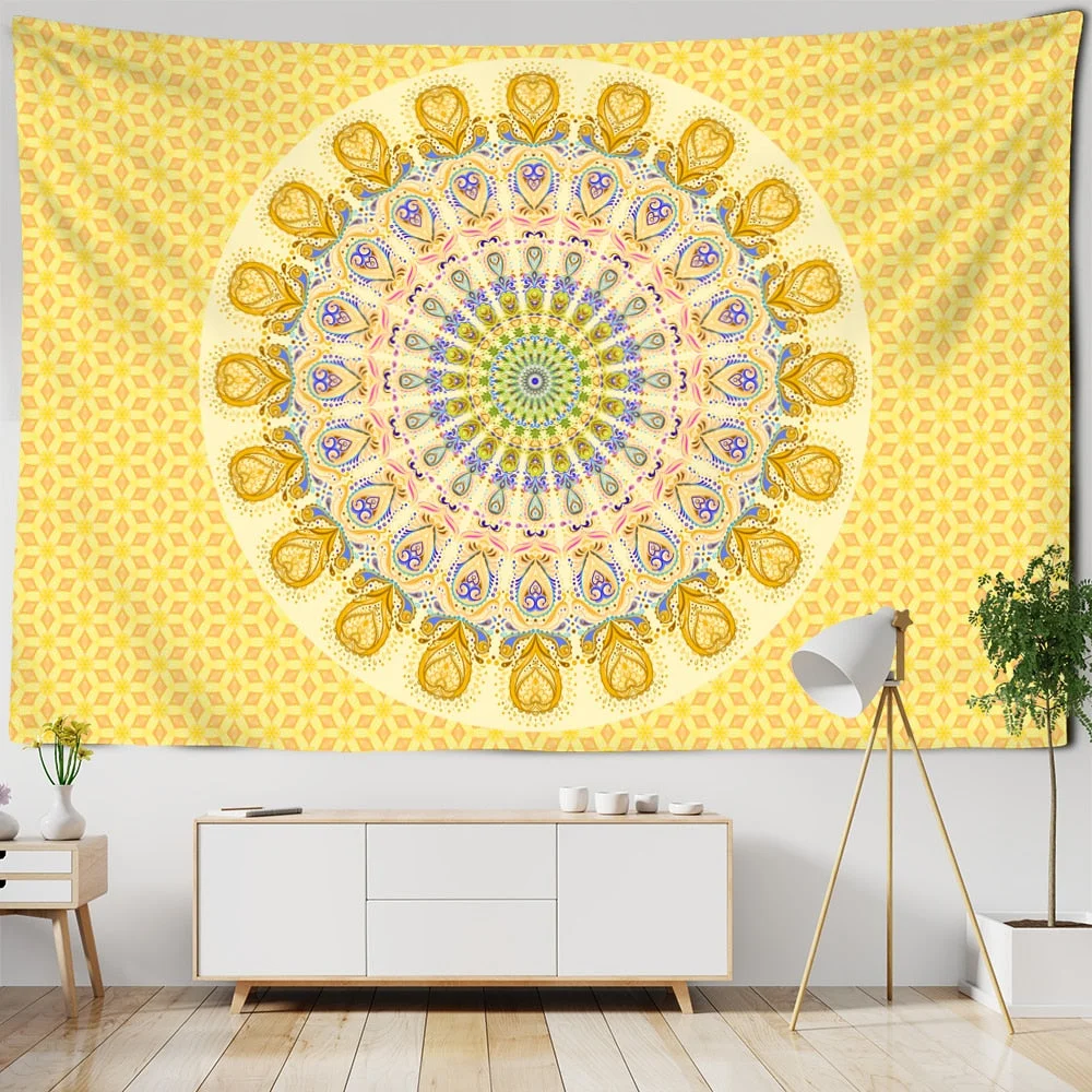 Indian Mandala Tapestry Wall Hanging Bohemian Hippie Witchcraft Psychedelic Travel Mattress Blanket Home Decor