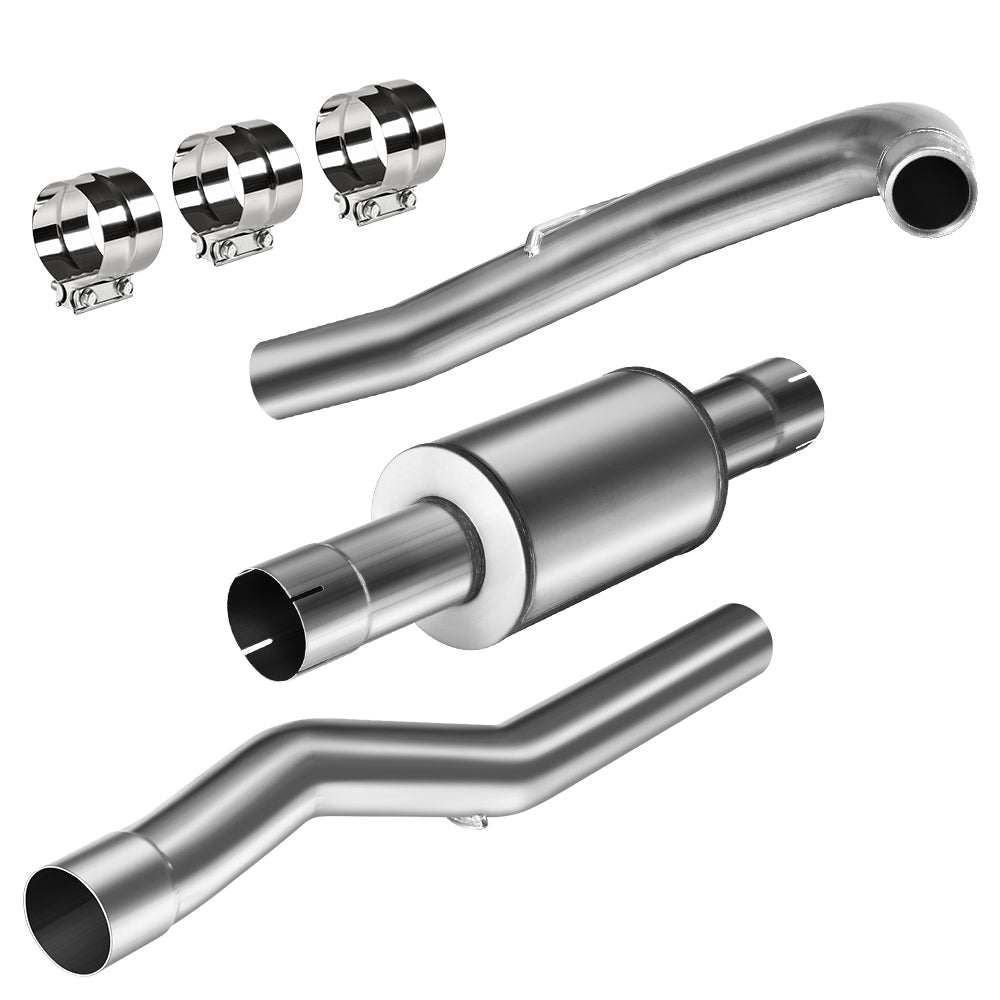 4" 20112015 LML 6.6 DURAMAX DPF & CAT DELETE PIPE W/MUFFLER CHEVY GMC