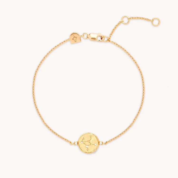 Virgo Zodiac Bracelet in Gold