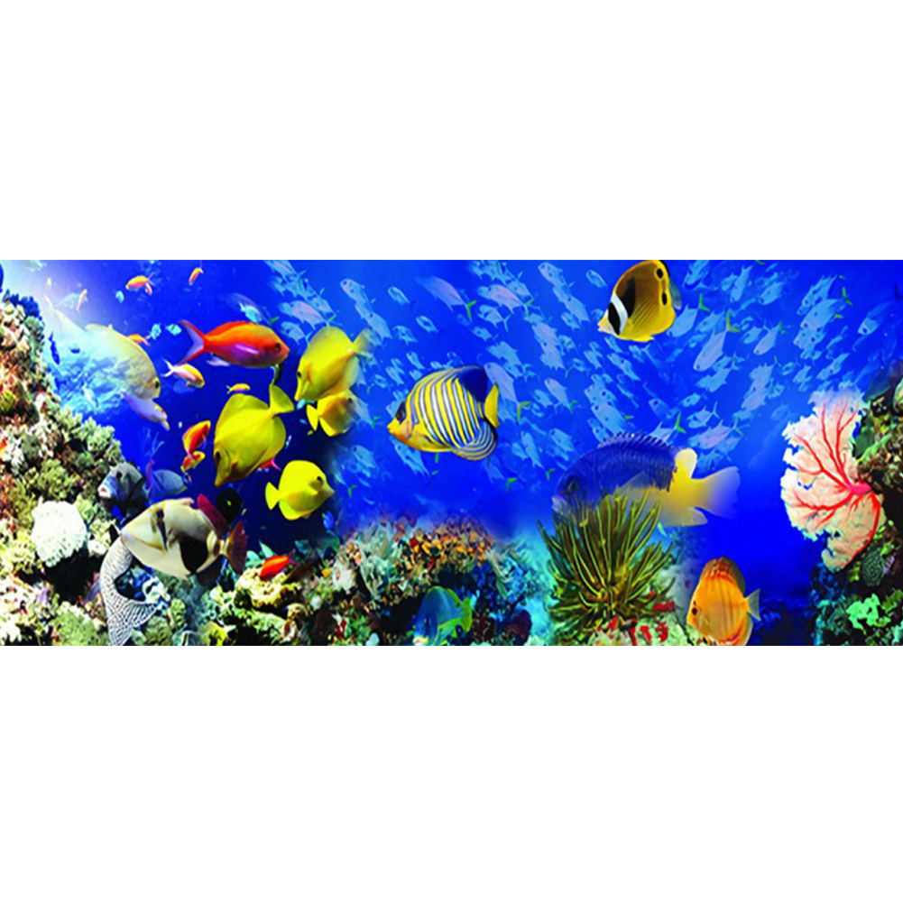 

100*40CM - Square Drill Diamond Painting - Sea World, 501 Original