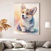Corgi Dog-11CT Stamped Cross Stitch 40*50cm/15.75*19.69in