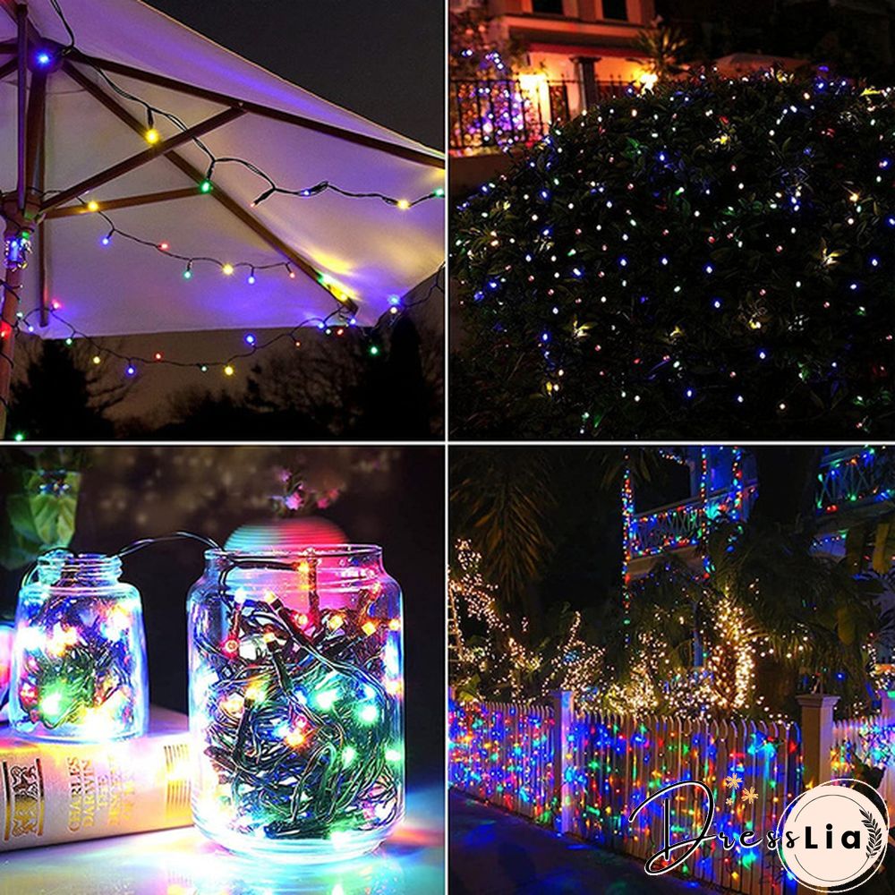 5M 50LEDs 10M 100LEDs LED String Lights Green Wire Remote Control USB Operated Timer Dimmable 8 Modes Fairy Twinkle Christmas Tree Lights Waterproof Starburst Lights for Christmas Birthday Bedroom Corridor Patio Wedding