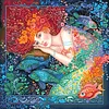 (Counted/Stamped) 11CT Mermaid - Cross Stitch -50x50cm/19.69*19.69in