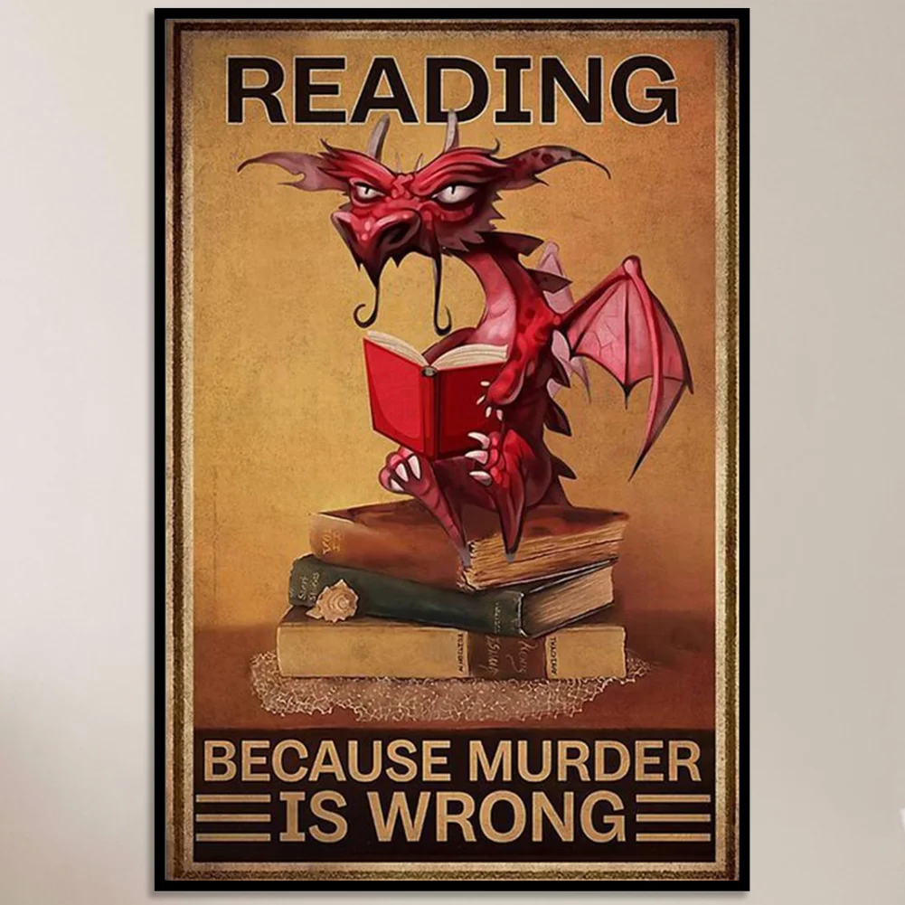 Full Embroidery Book Dragon Printed Cross Stitch 11CT 3 Strand Cotton Kit