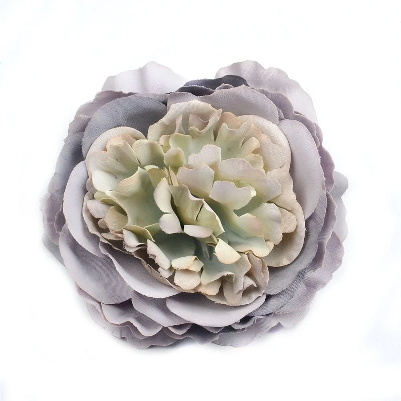 2/10/50pcs 8CM Large Artificial Silk Peony Flower Head For Wedding Party Decoration DIY Flower Wall Scrapbook Fake flowers Craf