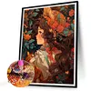uk.everydayedeals (Limited Stock)Diamond Painting - Round AB Drills - Cat and Girl(45*55cm)