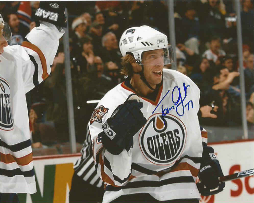 Edmonton Oilers Tom Gilbert Signed Autographed 8x10 NHL Photo Poster painting COA A