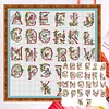 (Big Size)[Brand]Christmas Bird Alphabet ABC - 14CT Counted Cross Stitch - 65*63cm - Xmas