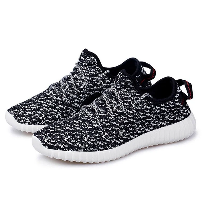 Unisex  Weave Super Light Casual Walking Shoes Breathable Woman Man Confort Mesh Flats Sports Shoes Wear-resistant Sneakers