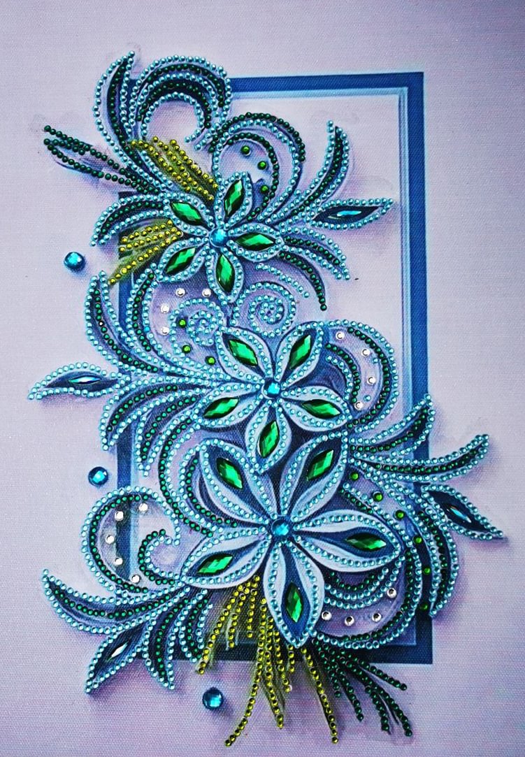 Diamond PaintingDIY Crystal Rhinestone Quilling Flower