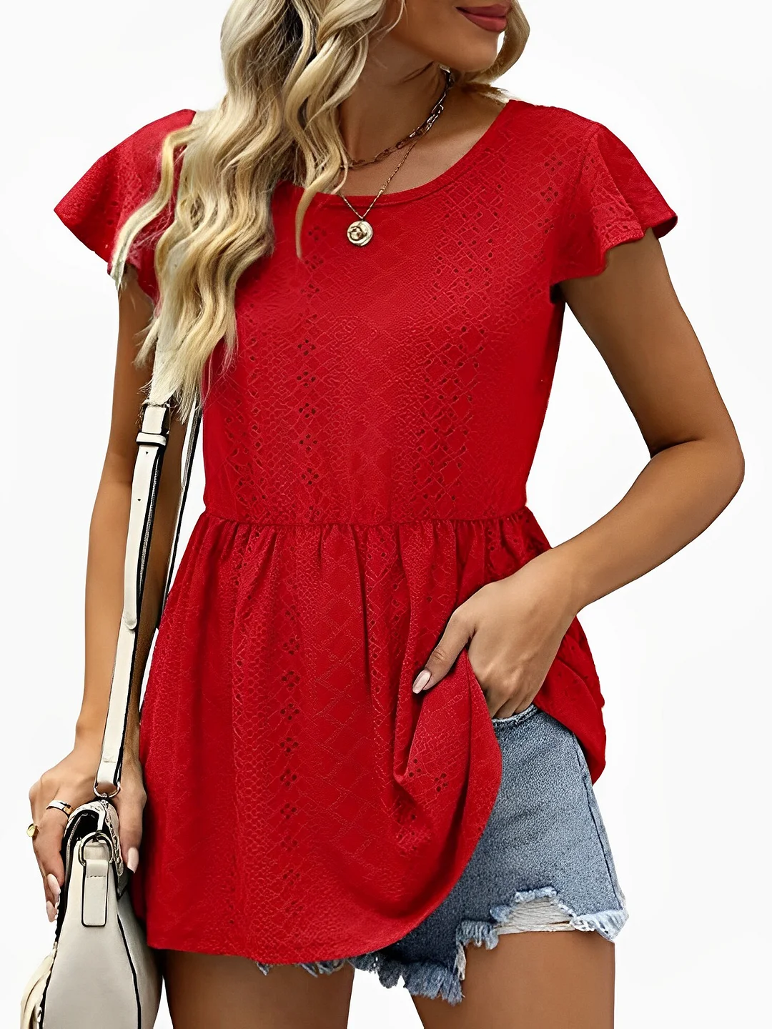 2023 New Blouses For Women Summer Fashion O Neck Short Sleeve Elegant Backless  Ladies Tops Plus Size Casual Shirets