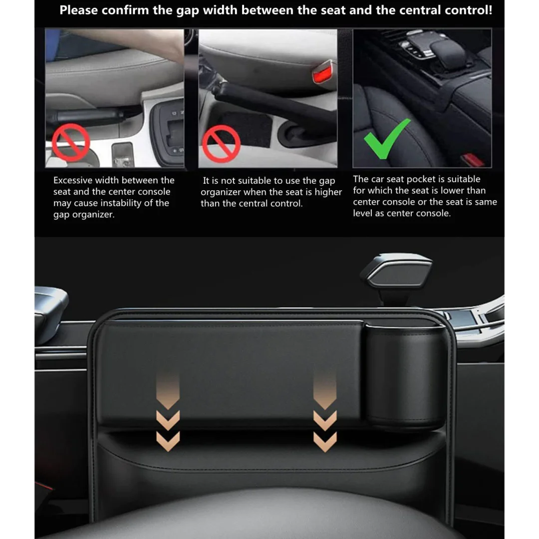 Car Seat Storage Box（storage compartment with water cup）