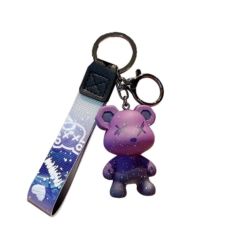 Cartoon Style Bear Resin Unisex Bag Pendant Keychain