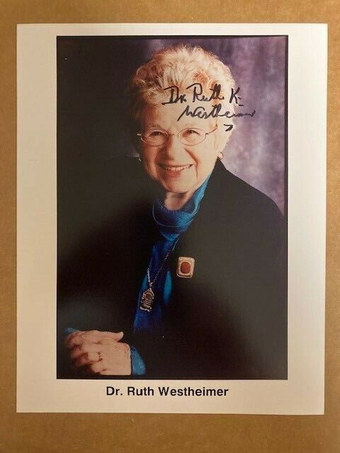 Dr Ruth Westheimer Boldly Signed 8x10 Lovely Photo Poster painting with COA