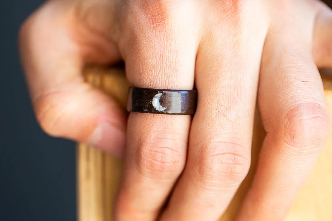 Crescent Moon in Mother of Pearl