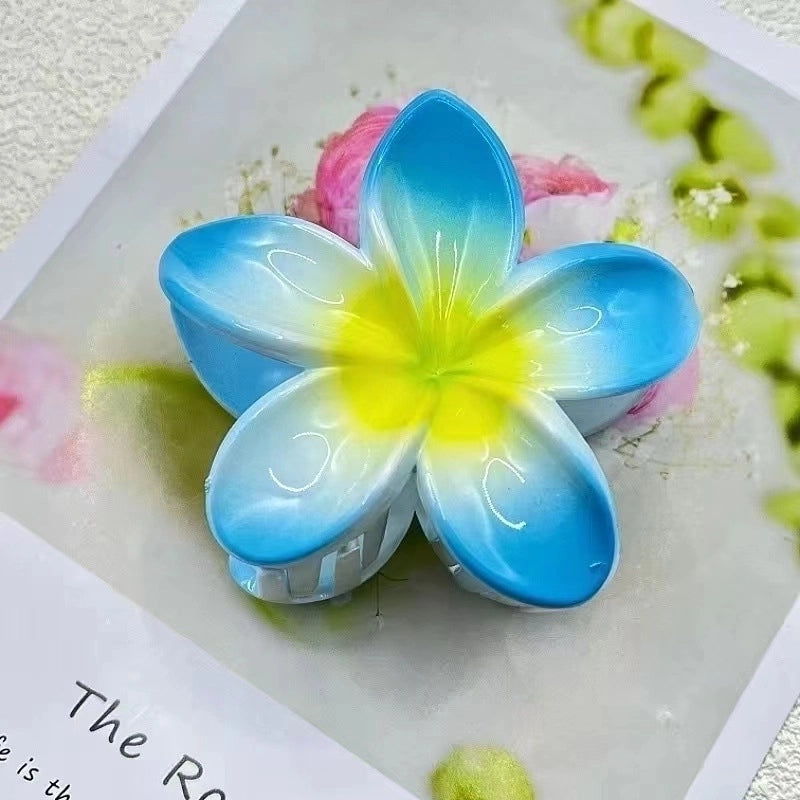 2 Pieces Women’s Sweet Flower Arylic Hair Claws