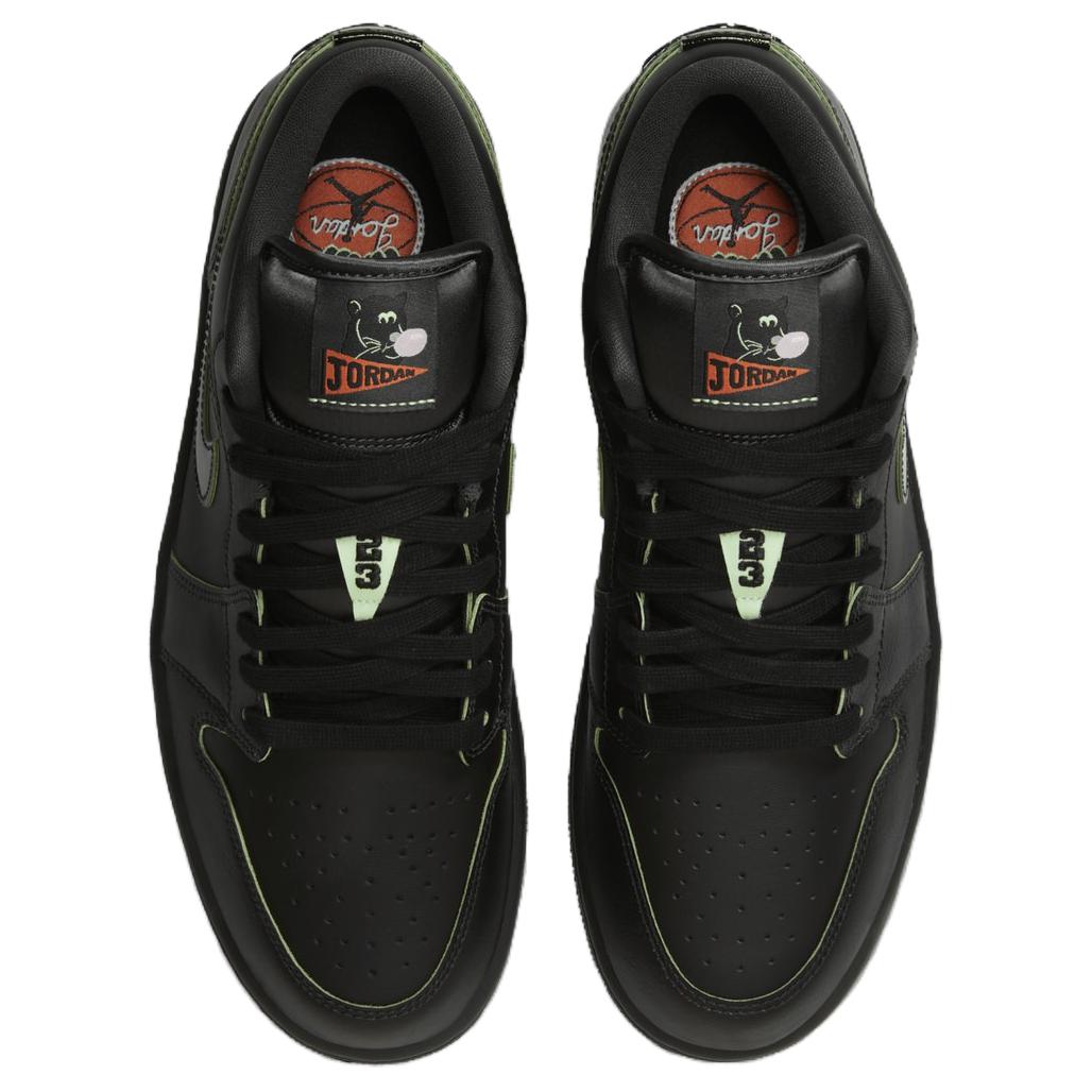JORDAN 1 Low Se 'Black Vapor Green'
