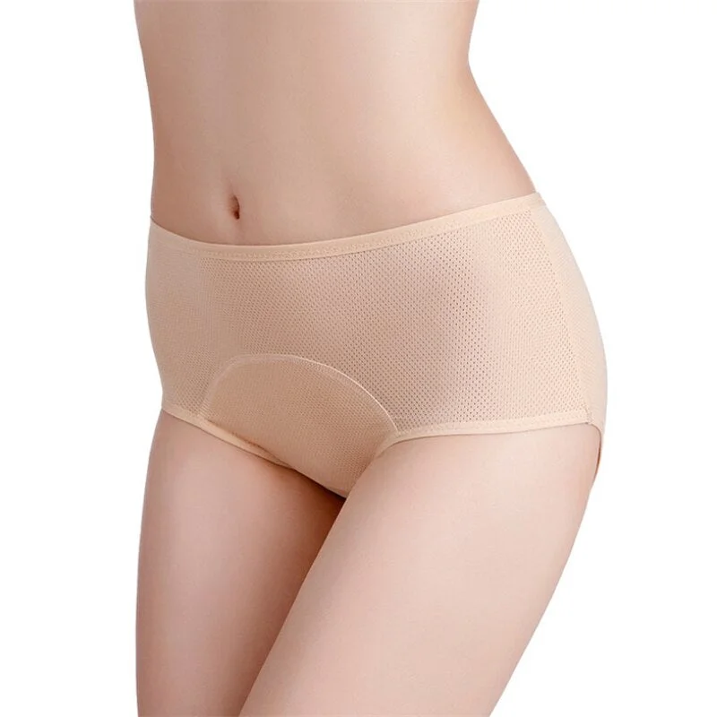 Women Period Panties Leakproof Lingerie Soft Cotton Crotch Briefs Underpant Female Breathable Cozy Cotton Menstrual Underwear