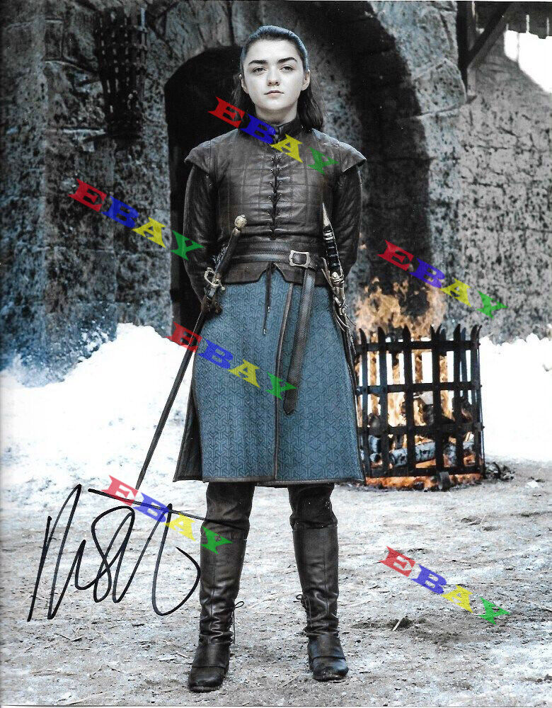 Maisie Williams Game of Thrones Autographed Signed 8x10 Photo Poster painting REPRINT