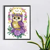 Diamond Painting-DIY Crystal Rhinestone Wreath Owl