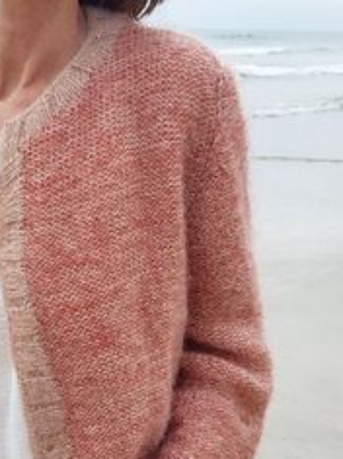 Women Vintage Winter Solid Acrylic Daily Long sleeve Crew Neck Jacket