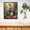 Rose Shirt Rabbit Full 18CT DIY Stamped Cross Stitch Kits for Adults Home Decor 40x50cm