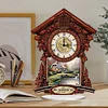 Diamond Painting Acrylic Retro Style Clock Ornament