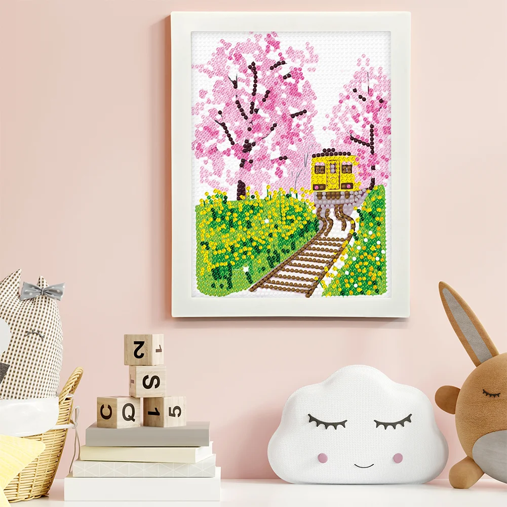 DIY Landscape Full Drill Diamond Painting for Beginners(Canvas|15*20cm)【with Plastic Frame】