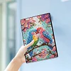 Liebe Papagei Kristall Notizblock Skizzenbuch - 5d DIY Handwerk Notizbuch