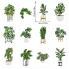 12pcs Mini Square Diamond Painting -Plant