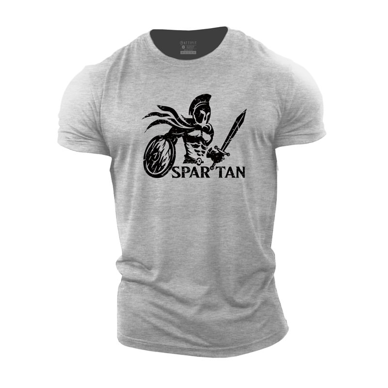 Cotton Spartan Warrior Graphic T-shirts tacday