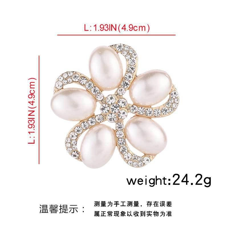 Elegant Glam Pin Heart Shape Flower Bow Knot Alloy Plating Artificial Pearls Women’s Brooches
