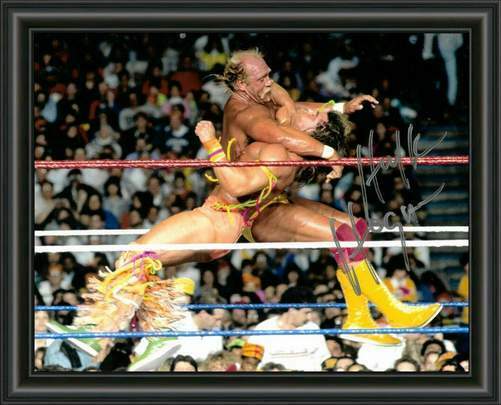 HULK HOGAN - WWE - WWF - WRESTLING SIGNED - A4 AUTOGRAPHED Photo Poster painting POSTER