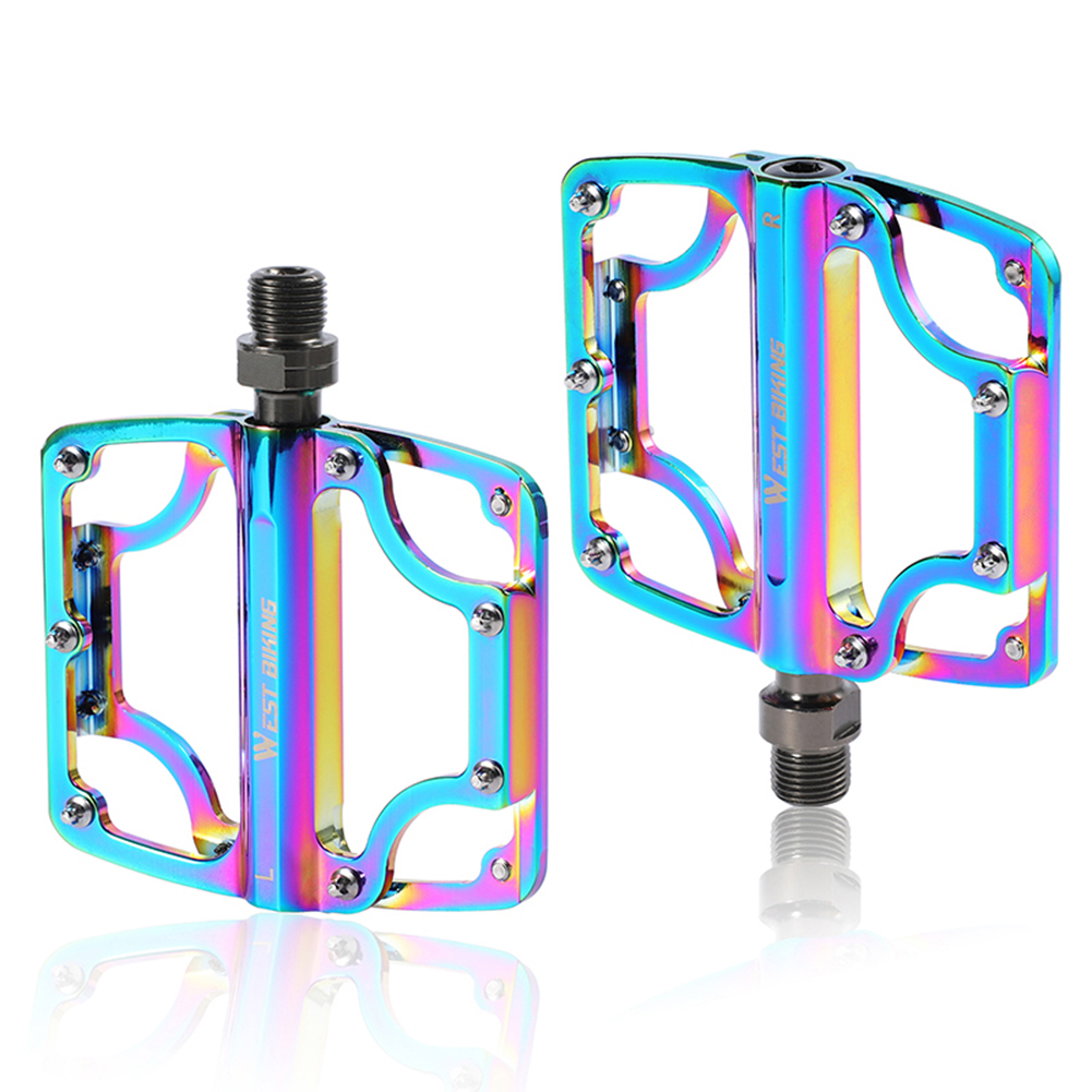 

WEST BIKING Bicycle Pedals Ultralight Anti-Skid Bearing Road MTB Foot Pedal, 501 Original